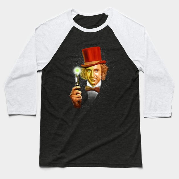 Wonka Who Baseball T-Shirt by Art By James Hance